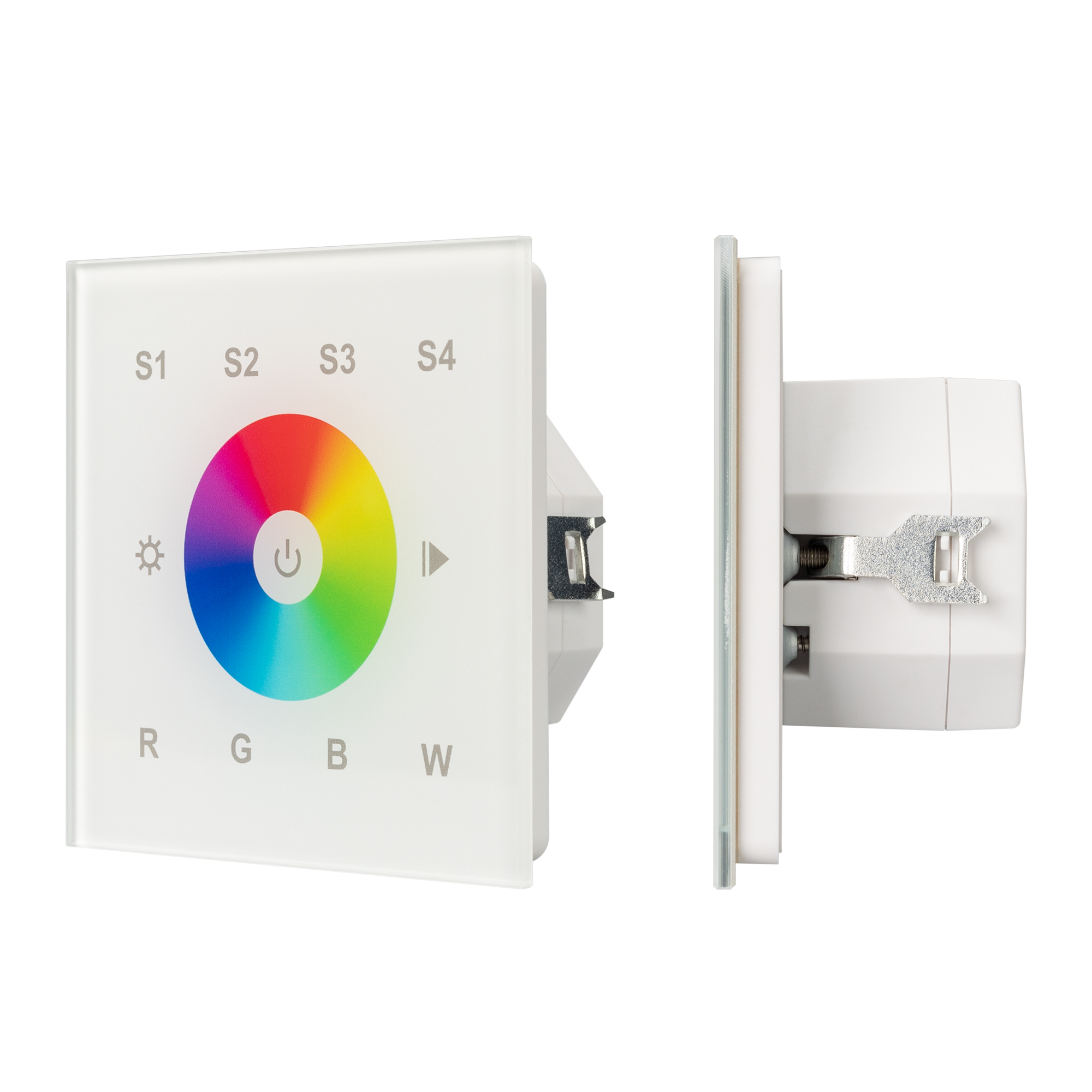 Arlight INTELLIGENT ARLIGHT Сенсорная панель DALI-901-11-1G-4SC-RGBW-DT8-IN White (BUS/230V) (IARL, IP20 Пластик, 3 года) фото