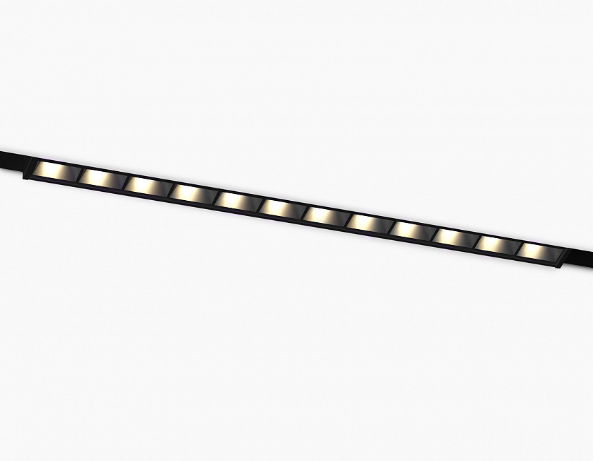 Ambrella Светильник светодиодный трековый Magnetic 48V 10mm GL2335 BK черный IP20 10W 3CCT 3000/4200/6400K 200*10*37 фото