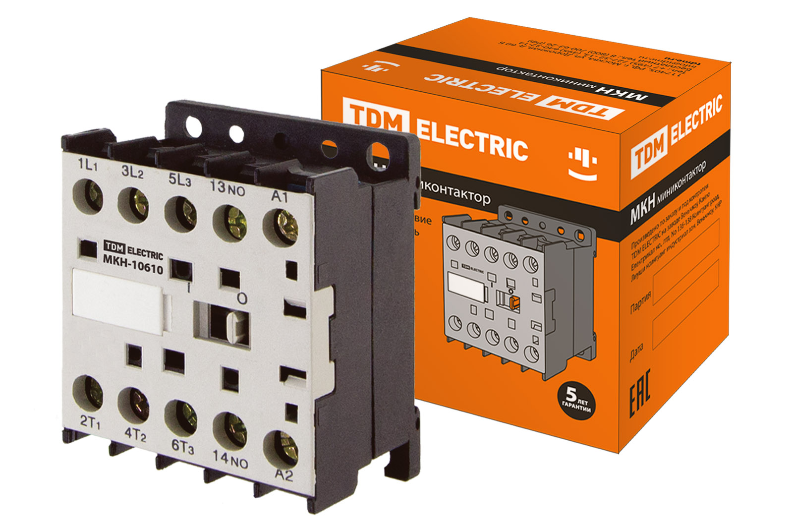 TDM Миниконтактор МКН-10610 6А 110В 1НО фото