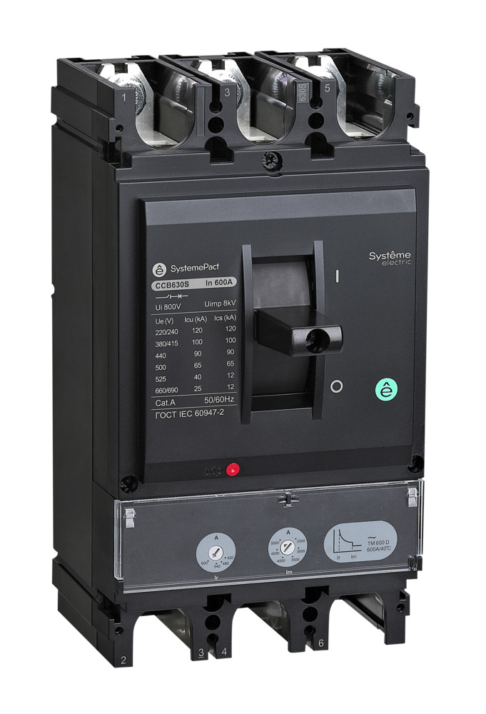 Systeme Electric SystemePact СCB Автоматический выключатель 630 100KA 3P3D TMD600 фото