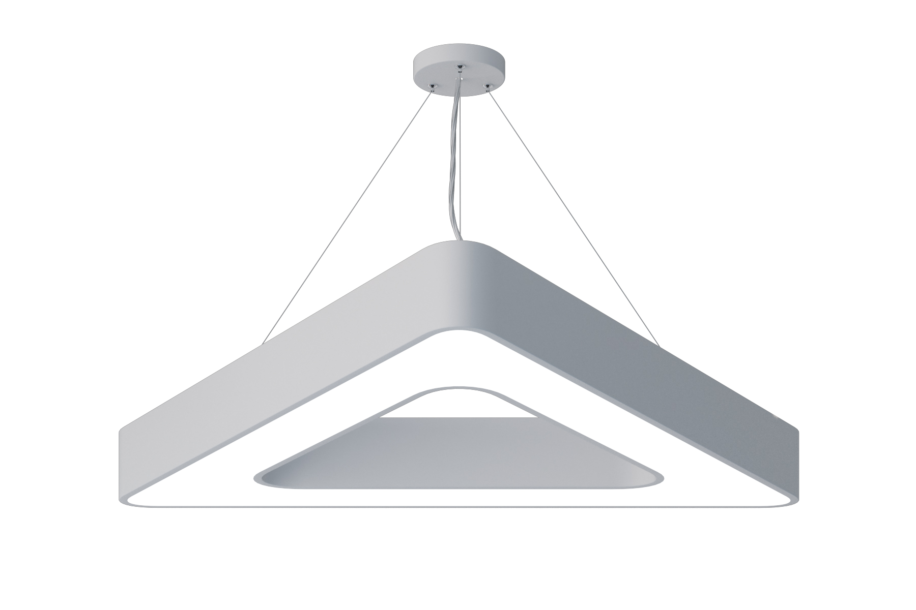 ЭРА Светильник LED Geometria SPO-154-W-40K-042 Delta 42Вт 4000К 3500Лм IP40 800*800*80 белый подвесной фото