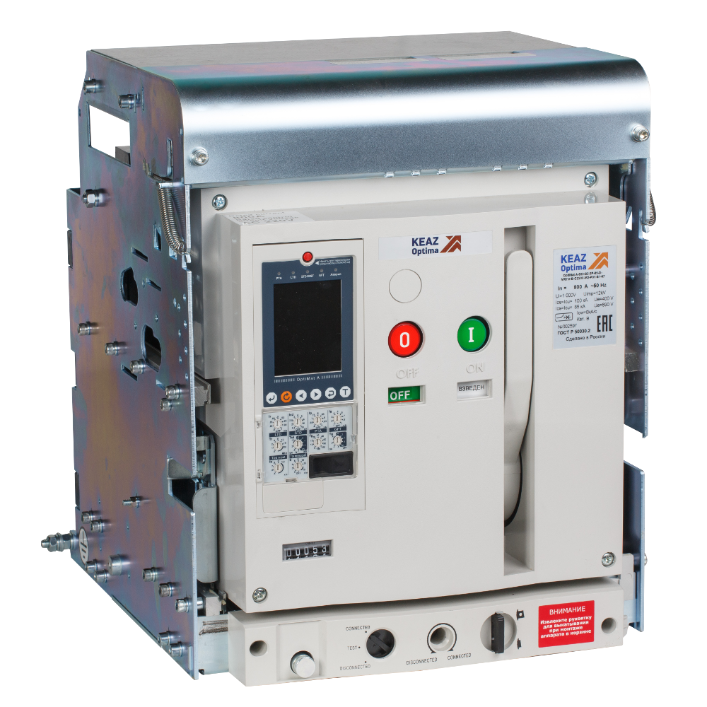 КЭАЗ Выключатель автоматический OptiMat A-3200-S4-3P-100-D-MR8.0-BH-C2200-M2-P03-S1-03. фото