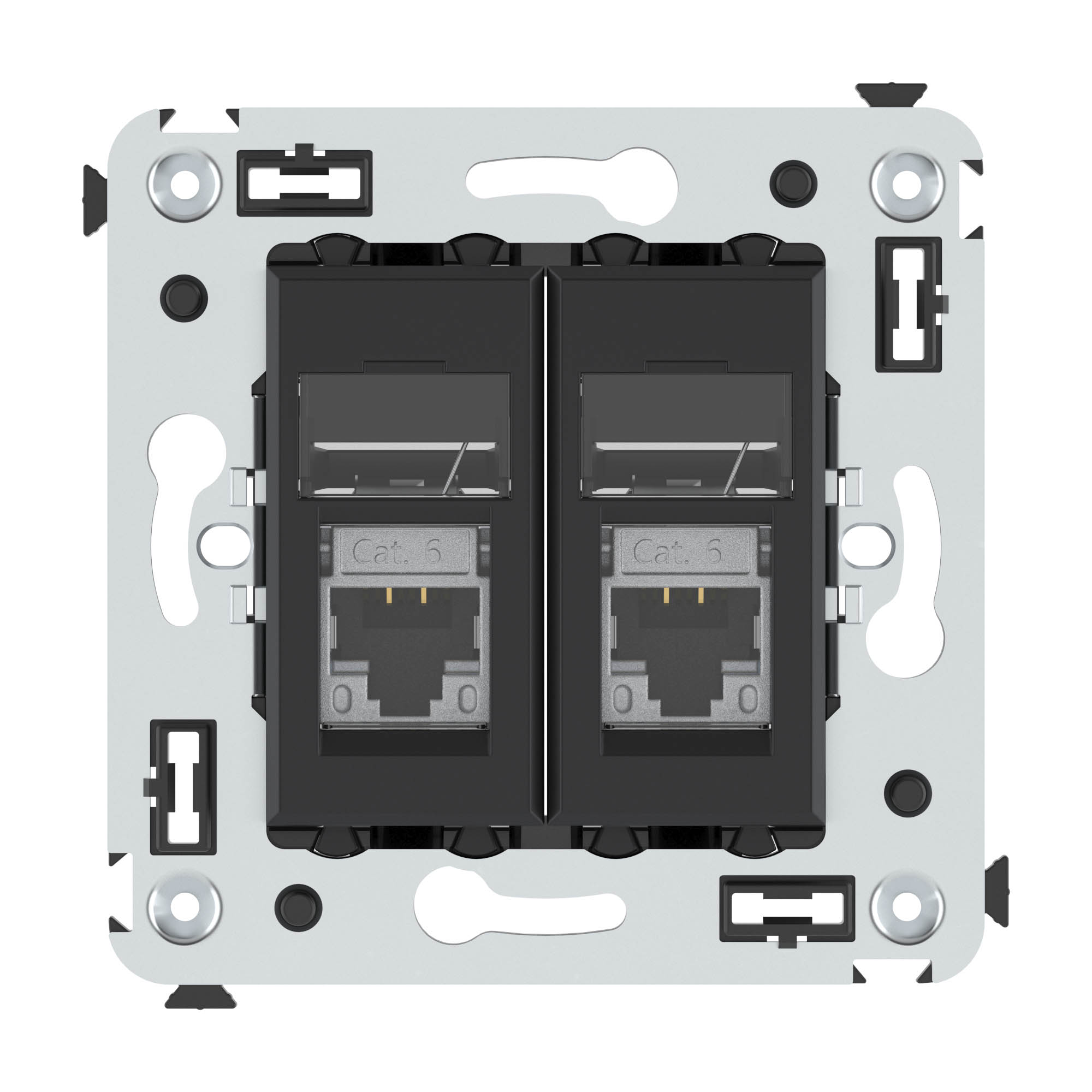 DKC Avanti Компьютерная розетка RJ-45 в стену, кат.6 экранированная  двойная, 