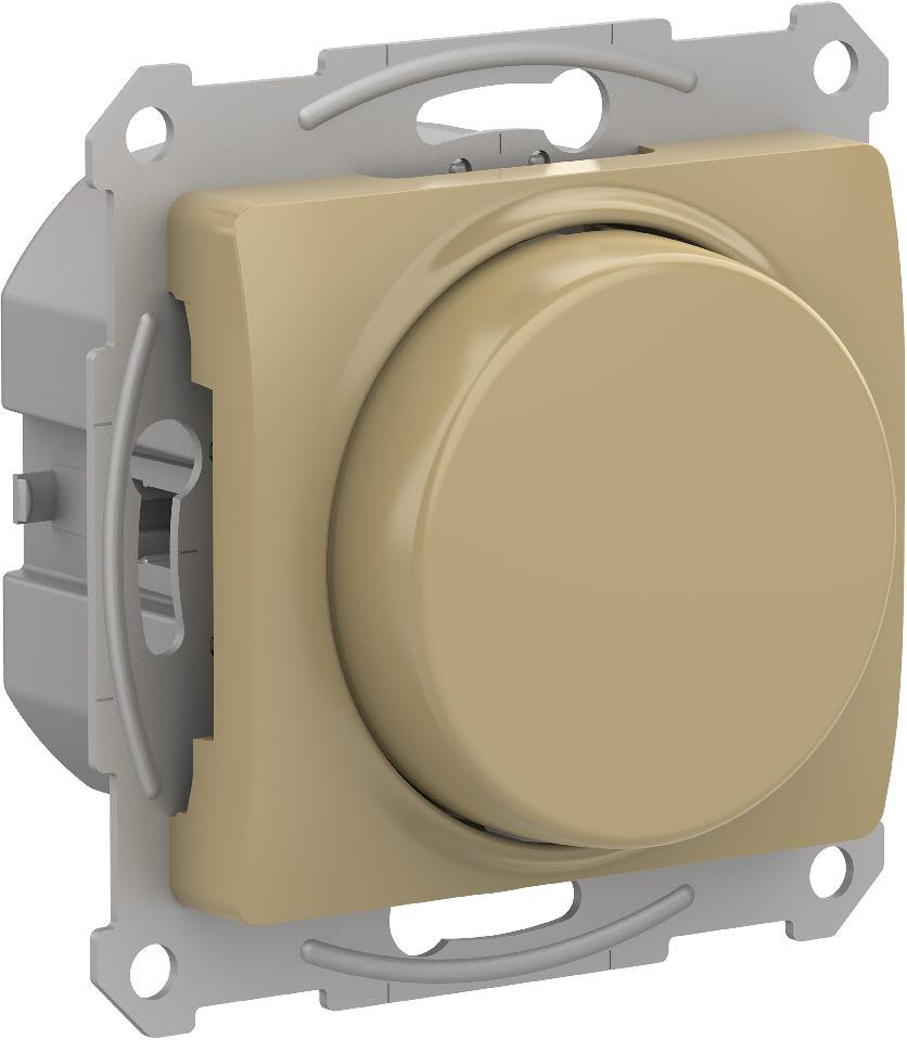 Systeme Electric Glossa Титан Светорегулятор (диммер) повор-нажим, LED, RC, 400Вт, мех. фото