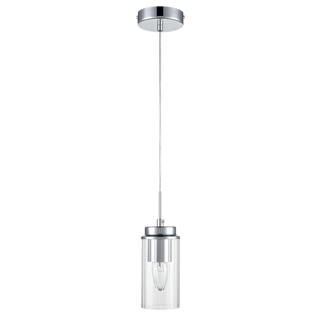 Lumion 8102/1A COMFI LN25 хром/прозрачный металл/металл Подвес Е14 1*40W 220V ISHA фото