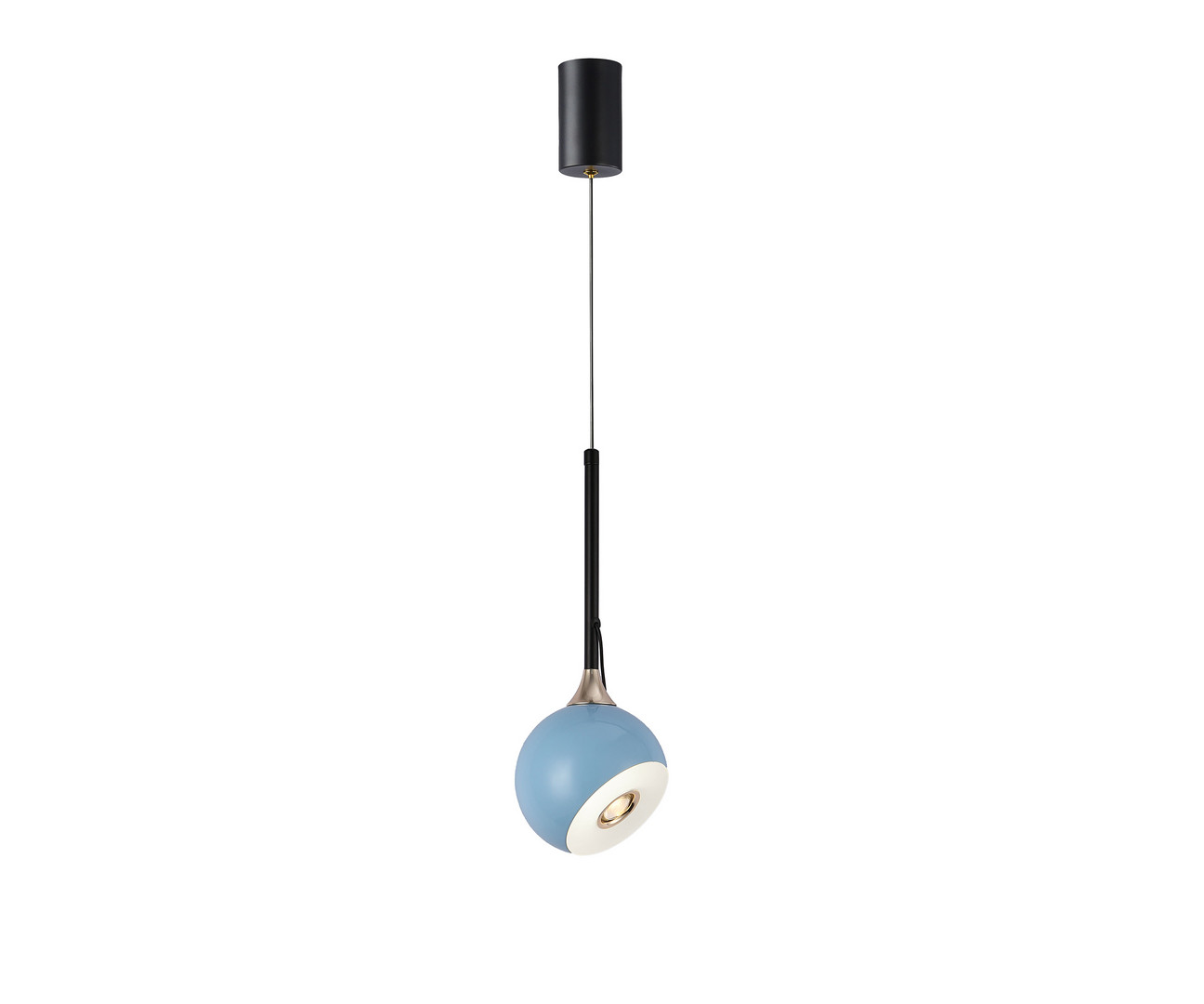 Kink Light 07529-1A,05 Подвес Тимо голубой d12 h165 Led 8W (4000K) с лифтом фото
