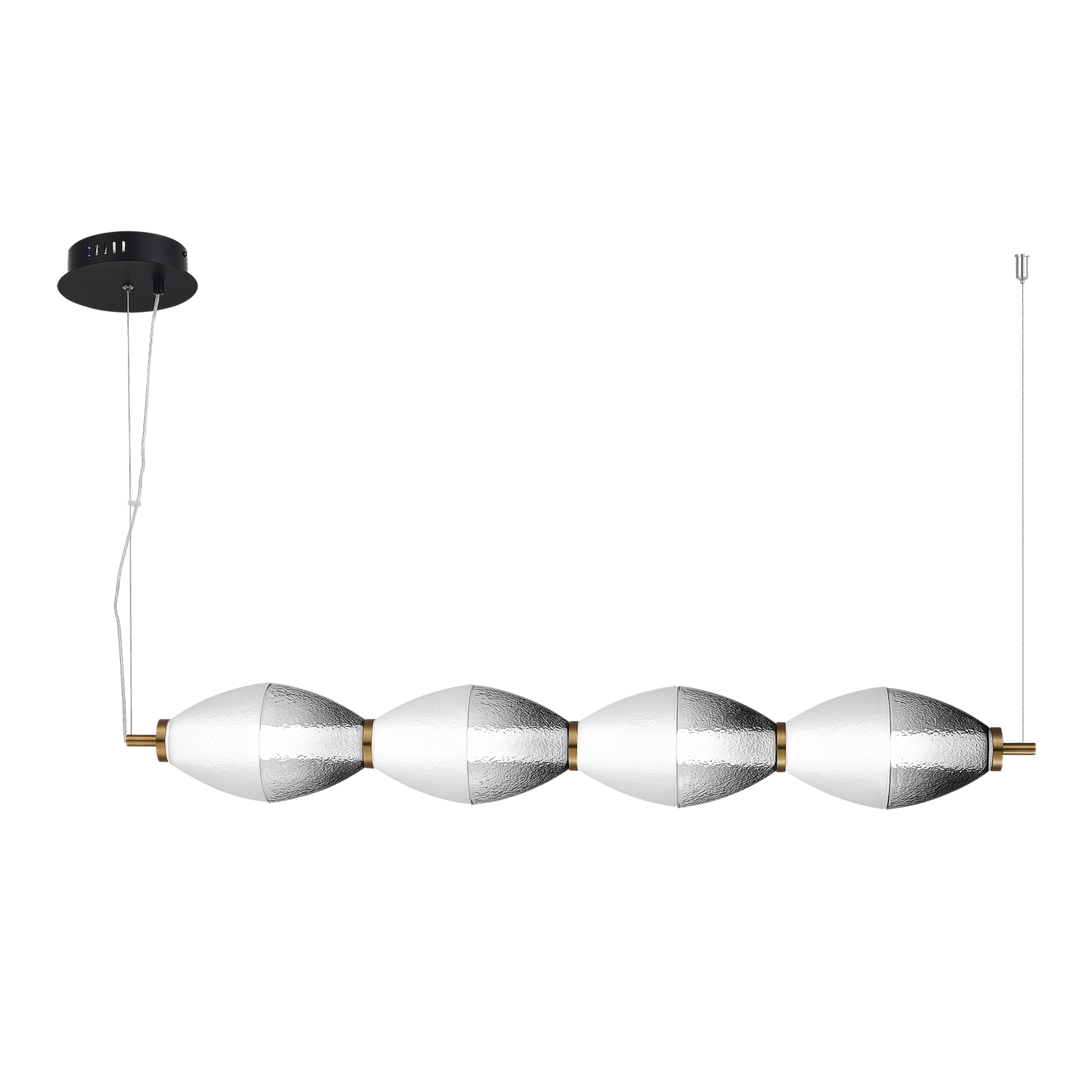 ST LUCE SL6130.403.24 Светильник подвесной Черный/Белый, Дымчатый LED 1*28W 3000K фото