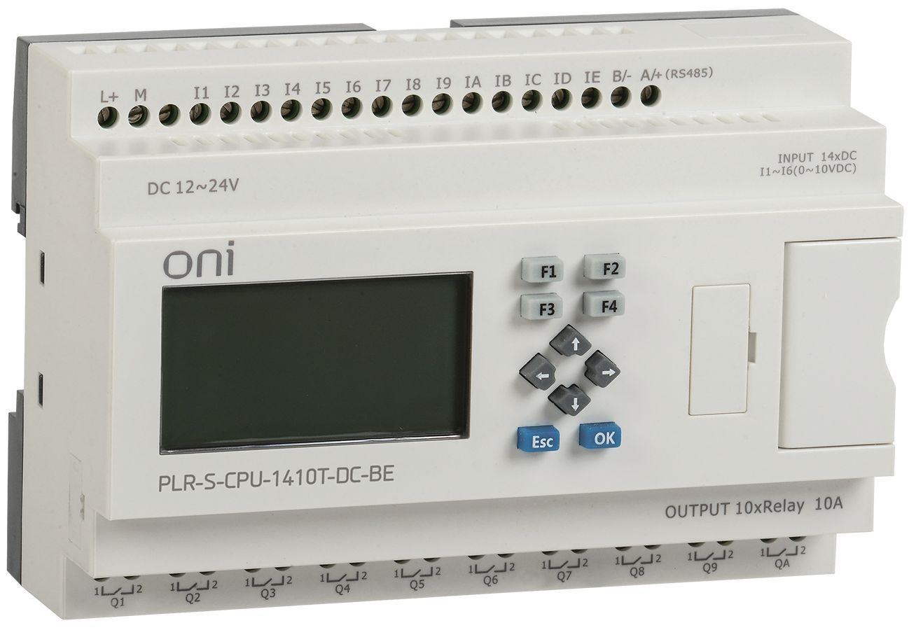 IEK ONI Логическое реле PLR-S. CPU1410(T) 24В DC с экраном. фото
