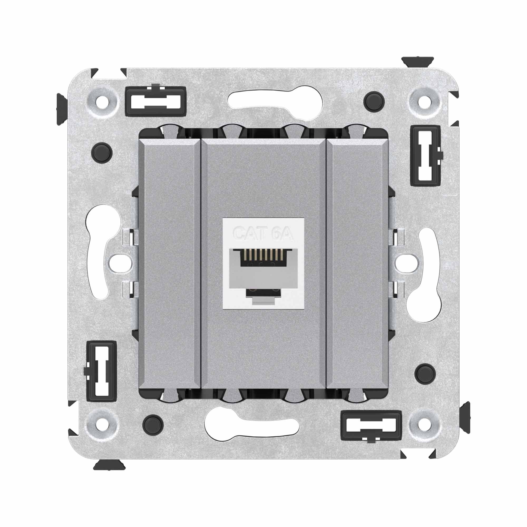 DKC Avanti Компьютерная розетка RJ-45 без шторки в стену, кат.6А одинарная, 