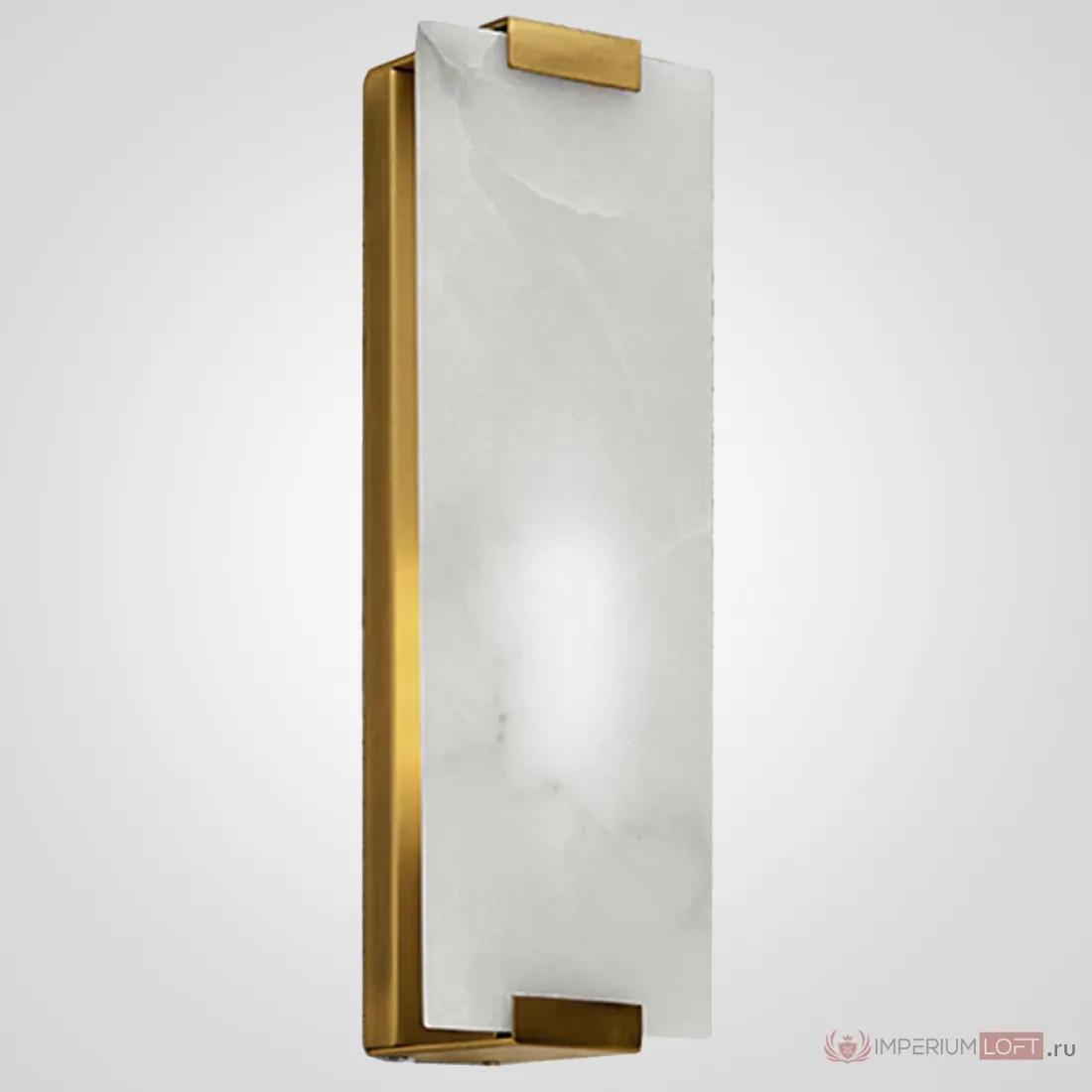 ImperiumLoft Бра Marble Rectangle Wall Lamp Brass фото