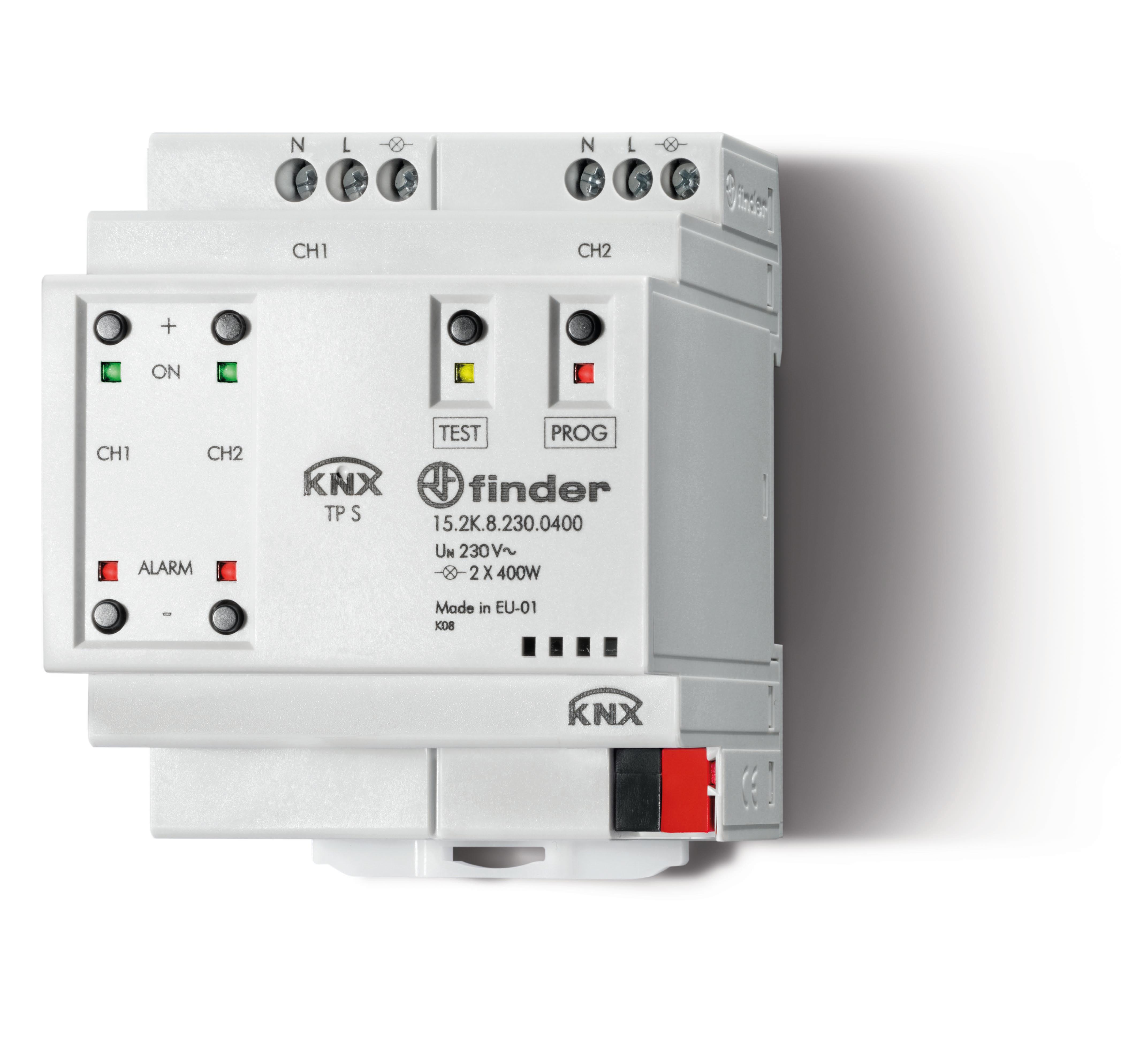 Finder Электронный диммер KNX; 400Вт; 2 канала; питание 230В АC фото