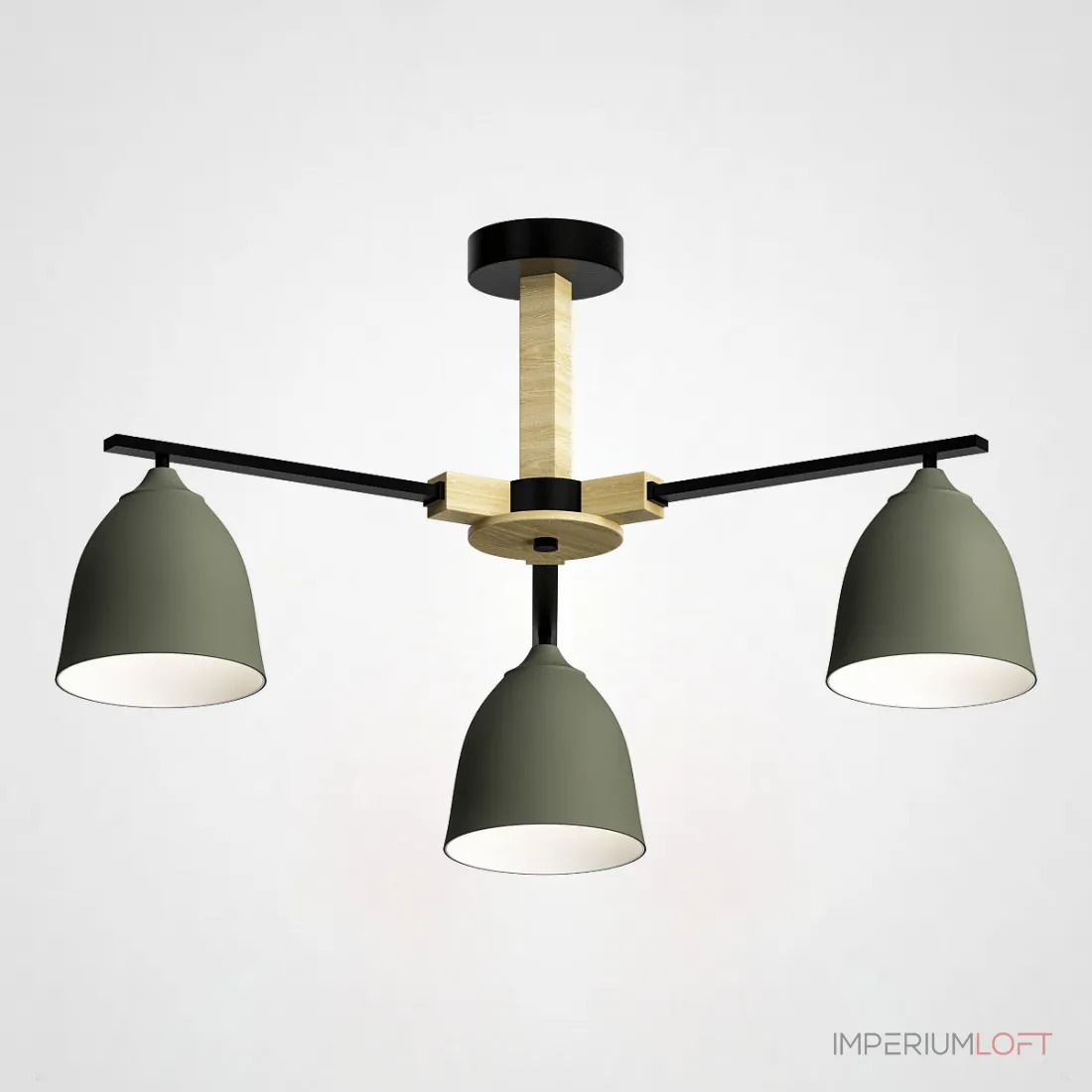 ImperiumLoft Потолочная люстра NOA 3 Olive by фото