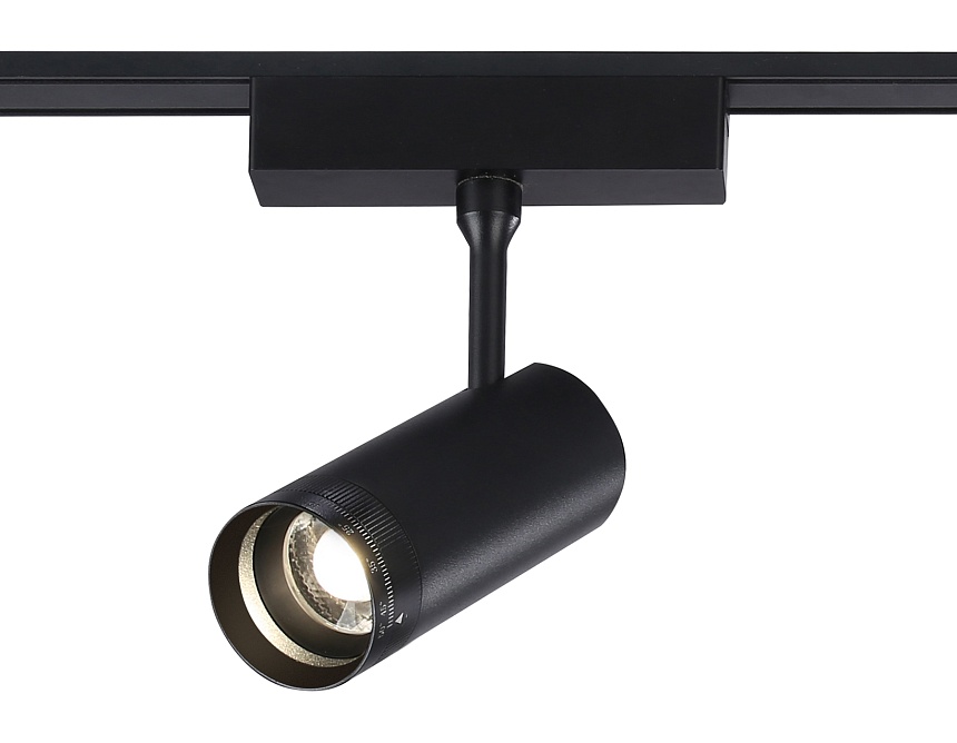 Ambrella Светильник светодиодный трековый ZOOM для шинопровода Magnetic Ultra Slim GV1571 BK черный IP20 10W 4200K 48V 15-51° D55*185 фото