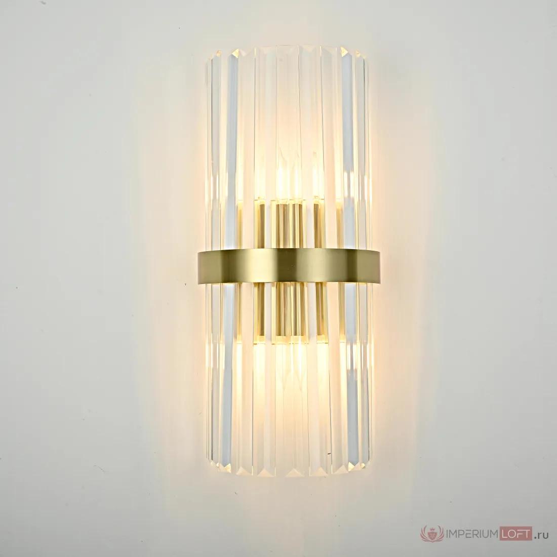 ImperiumLoft Бра Odeon Clear Glass Gold metal Wall Lamp фото