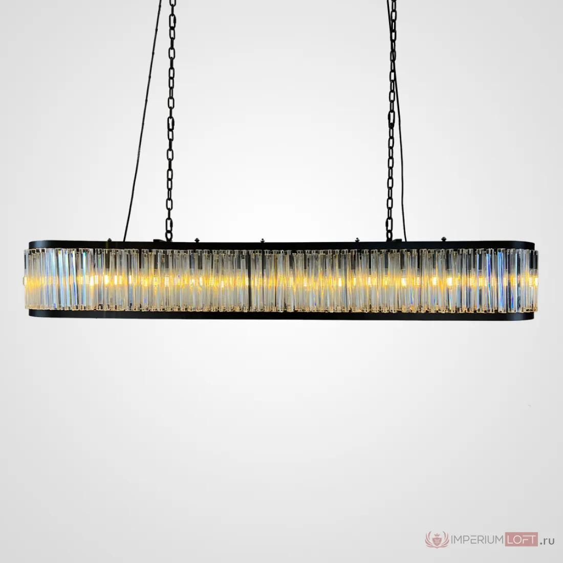 ImperiumLoft Люстра RH 1920s Odeon Clear Glass Black 180 фото