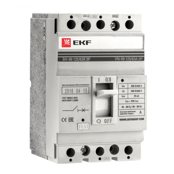 EKF Выключатель нагрузки ВН-99 250/250А 3P PROxima фото
