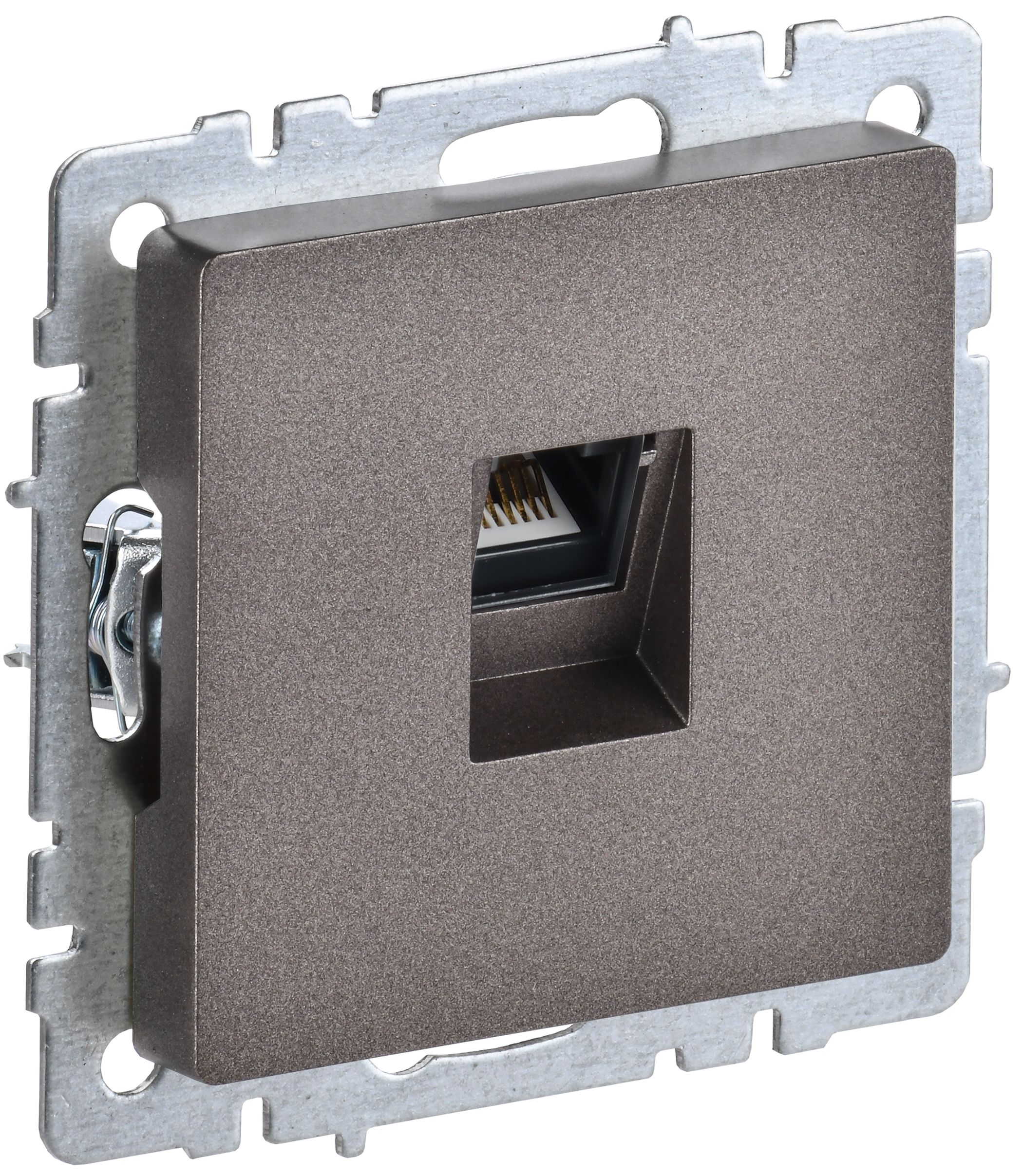 IEK BRITE BASE Темн.бронза Розетка комп RJ45 кат.5E РК10-БрТБ фото