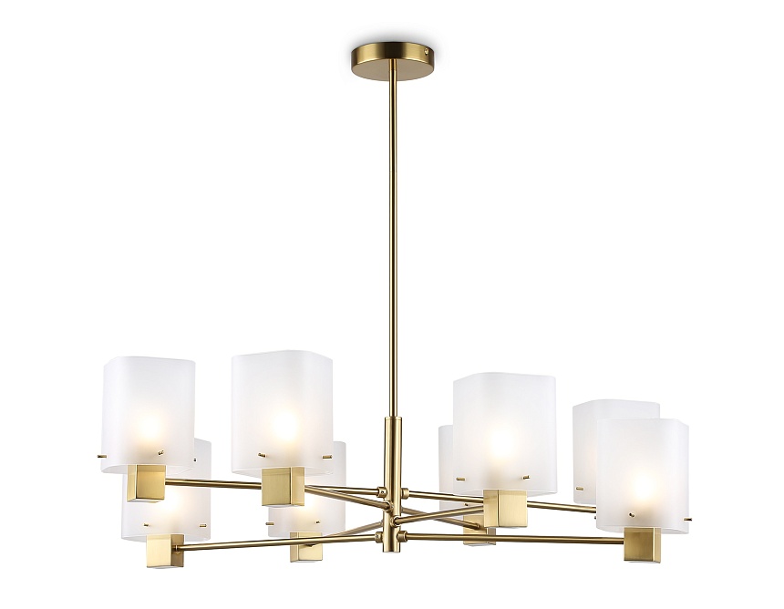Ambrella Светильник подвесной LH57033/8 BS/SM латунь/дымчатый E14/8 max 40W D830*710 фото