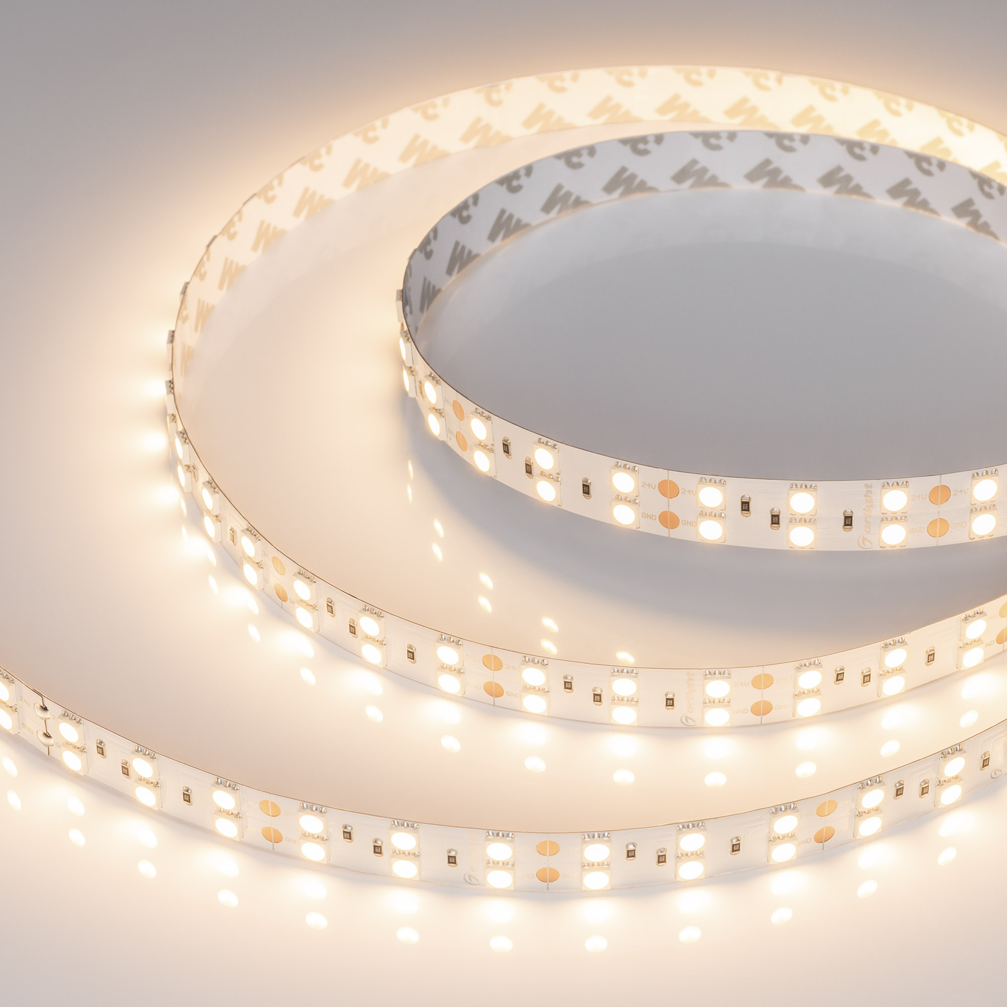 Arlight Светодиодная лента RT-B120-15mm 24V Warm3000 (28.8 W/m, IP20, 5060, 5m) (-) фото