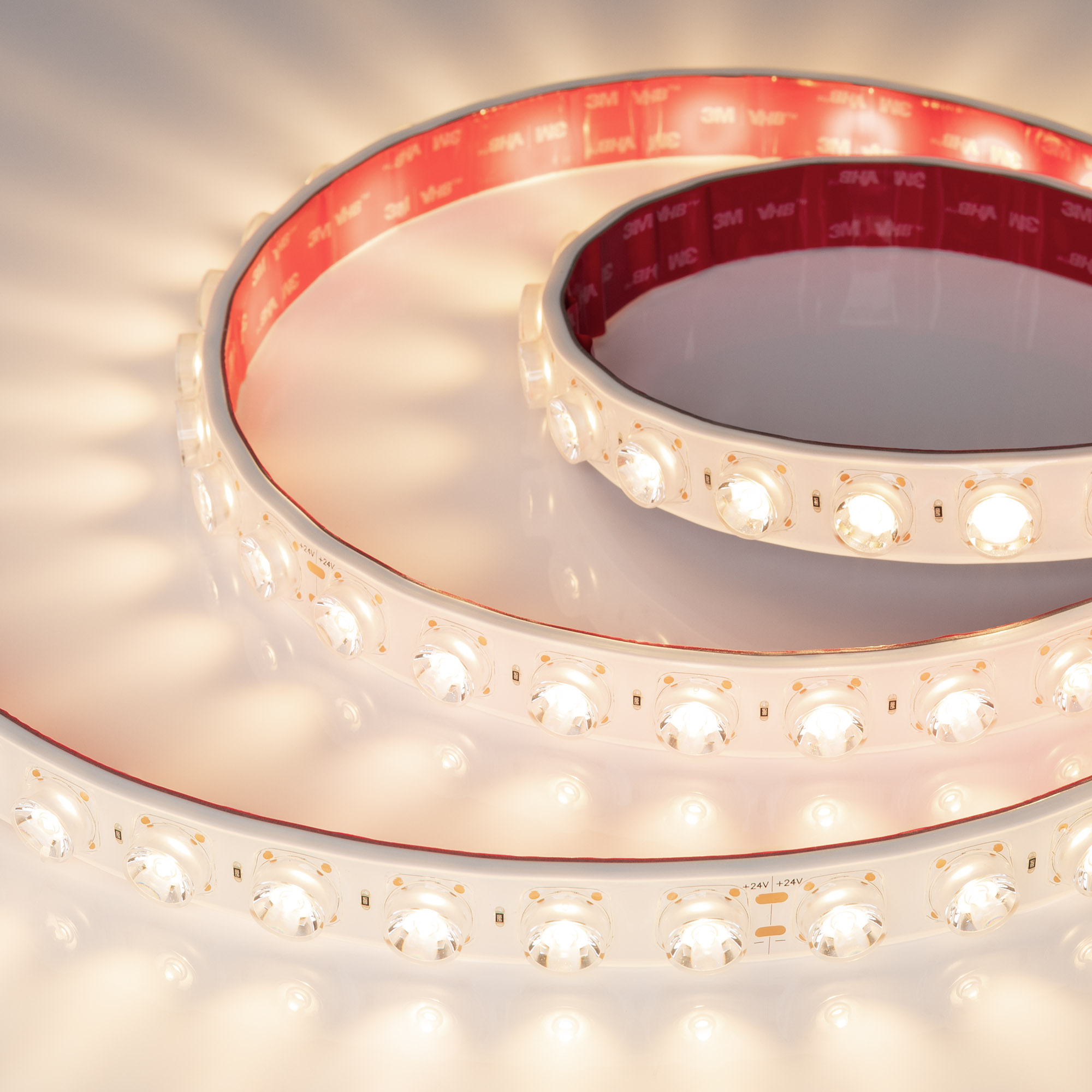 Arlight Лента герметичная FLT-PS-A42-23mm 24V Warm3000 (21 W/m, IP67, 15deg, 5m) (-) фото