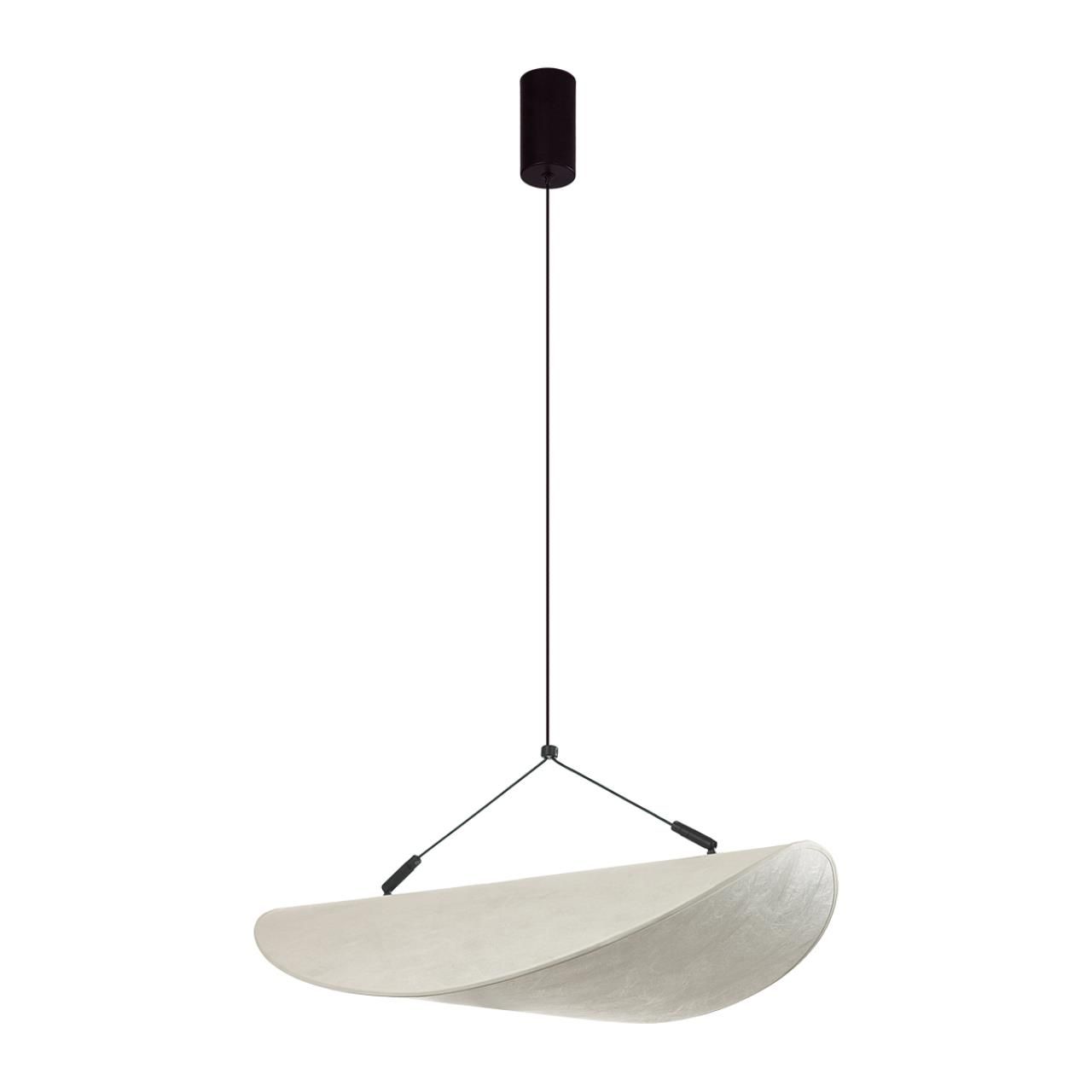 Odeon Light 7067/30L L-VISION ODL25 Подвесной светильник металл/нетканный шелк/черн IP20 LED 22W 3000/3500/4000K 220V SILK фото