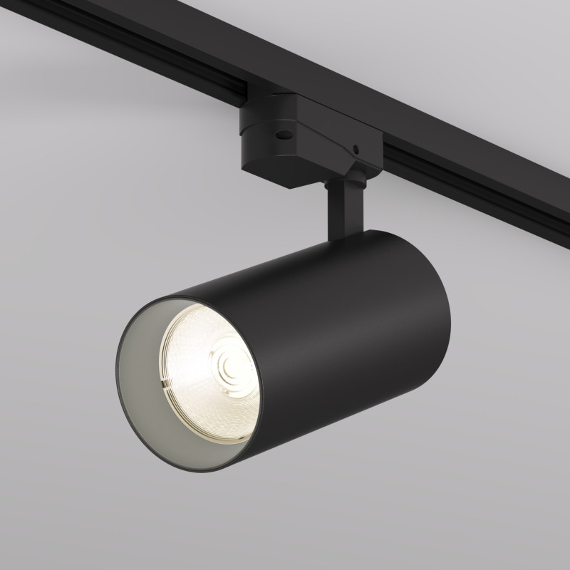 Denkirs DK6455-BK Трековый светильник SOLID KOPER, 155мм, d80, 220V, LED 3000K, 30W, IP20, черный, алюминий фото