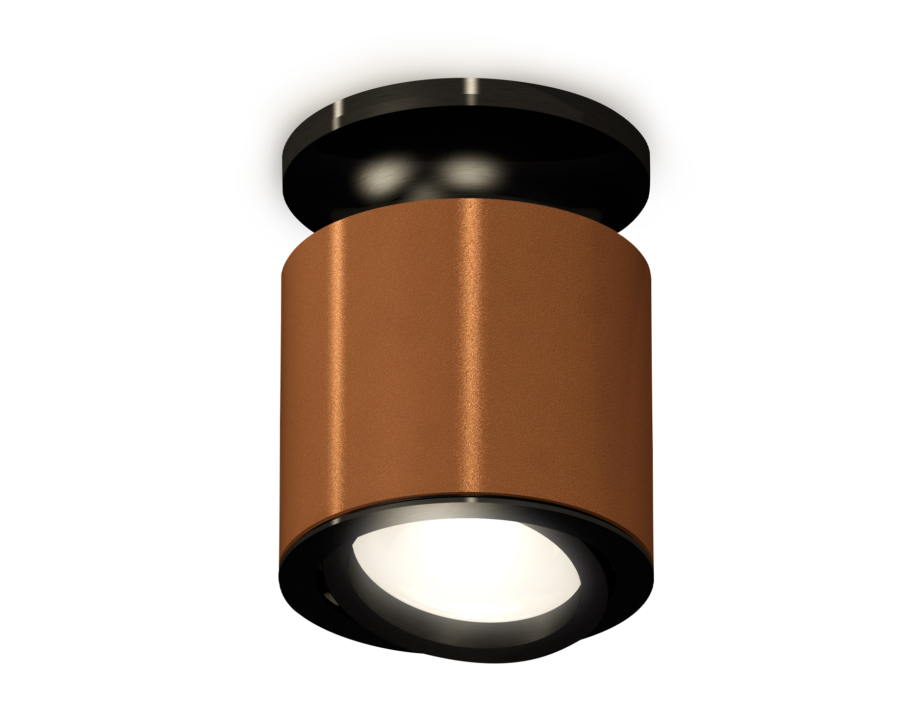 Ambrella Комплект накладного поворотного светильника XS7404100 SCF/PBK кофе песок/черный полированный MR16 GU5.3 (N7926, C7404, N7002) фото