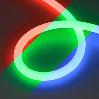 Arlight Лента герметичная MOONLIGHT-TOP-G280-D18mm 24V RGB 360deg (13 W/m, IP65, 3838, 5m, wire x1) (Прямой вывод кабеля) фото