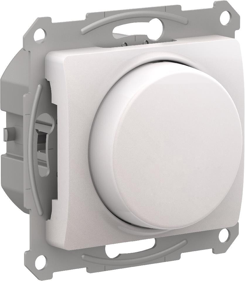 Systeme Electric Glossa Перламутр Светорегулятор (диммер) повор-нажим, LED, RC, 400Вт, мех. фото