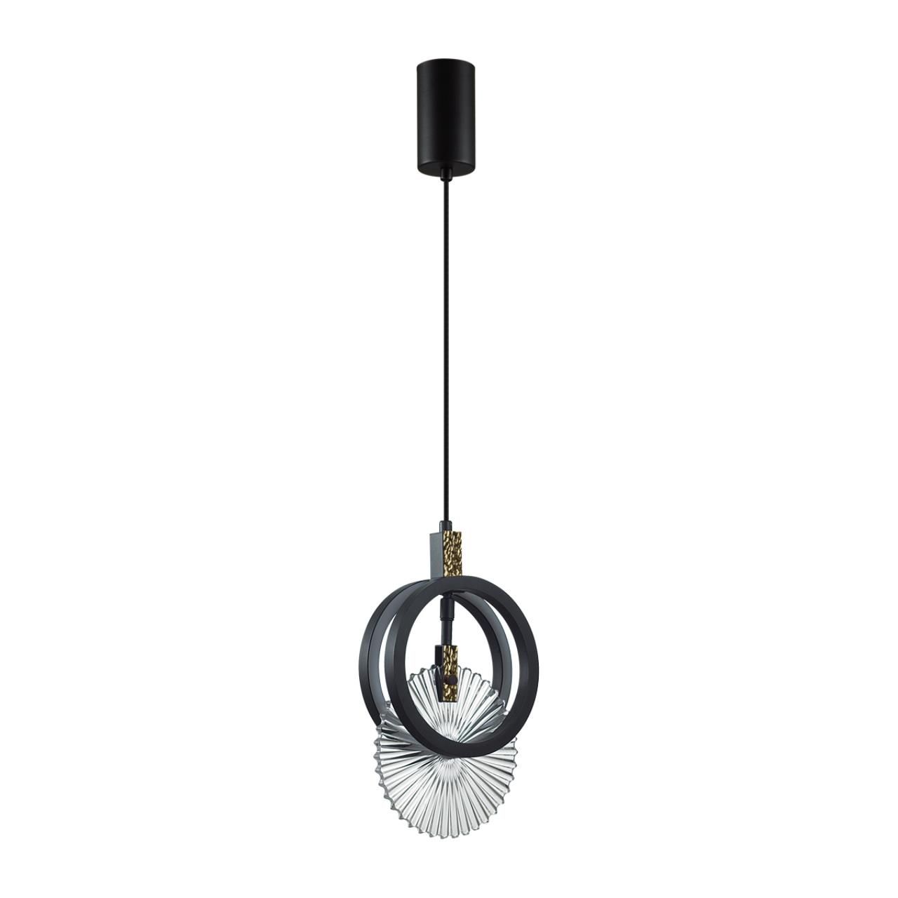 Odeon Light 5421/17L HIGHTECH ODL_EX25 черный/золото/металл/стекло Подвес LED 17W 3000K 986Лм MERCURY фото