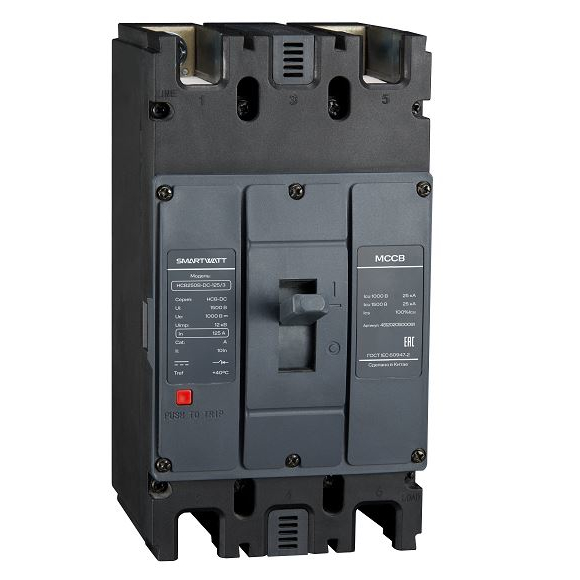 SMARTWATT Автоматический выключатель в литом корпусе PDE HCB250B-DC-125/3, 125 А, 3P, 20 кА фото