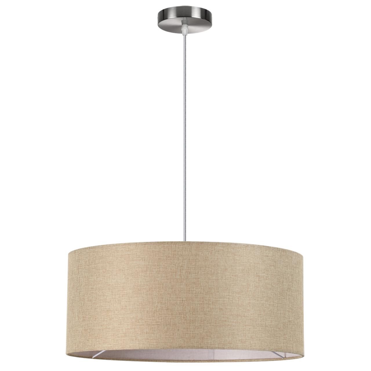 Lumion 8250/3 MODERNI LN25 000  никель/бежевый, металл/текстиль Подвес Е27 3*60W 220V NIKKI фото