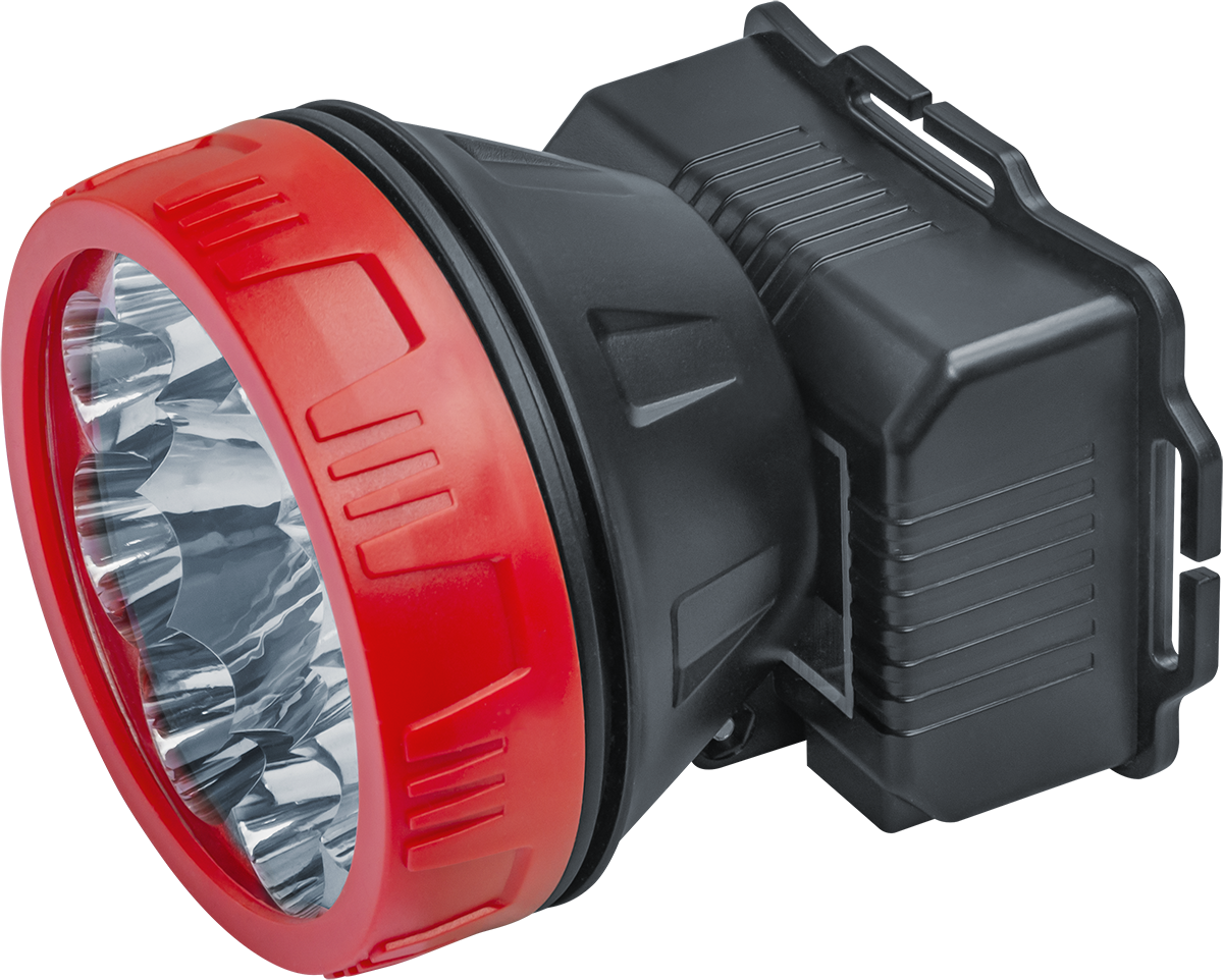 Фонарь Navigator NPT-H21-ACCU налоб. 9LED 1Вт,2 реж, Li-ion 0,9Ач (90/1/1)