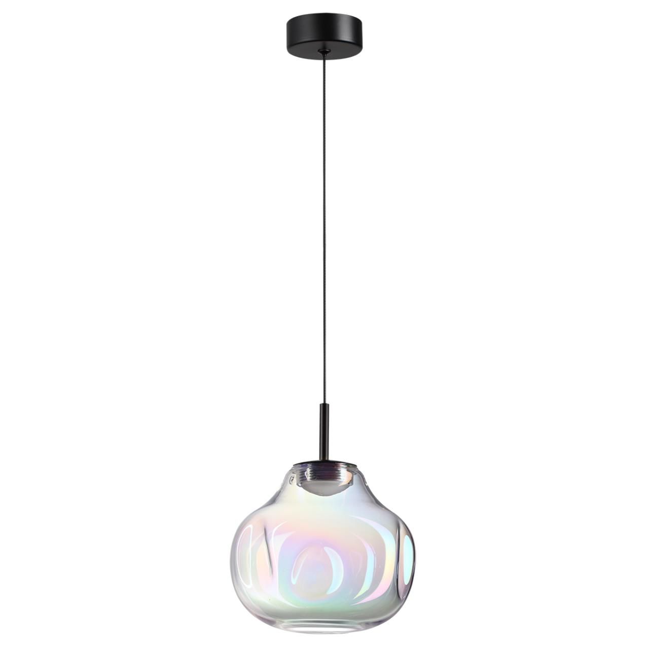 Odeon Light 5097/4LB PENDANT ODL25 421 черный/бензиновый/металл/стекло Подвес LED 4W 4000K 388Лм VASO фото