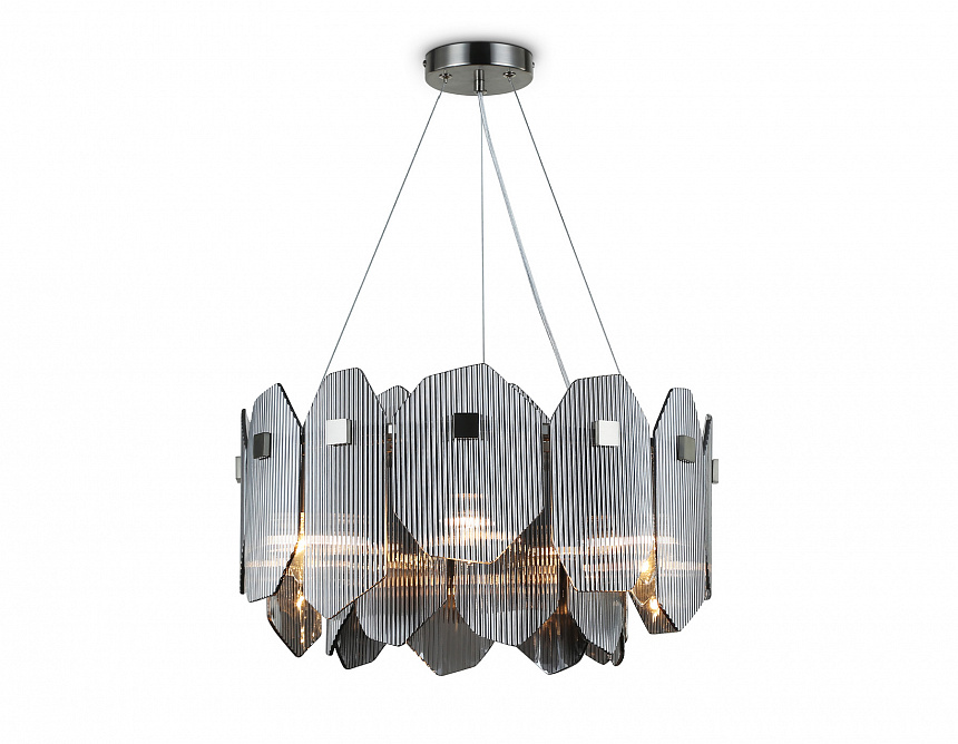 Ambrella Светильник подвесной LH31201/6 SN/SM сатин никель/дымчатый E14*6 max 40W D510*270 фото