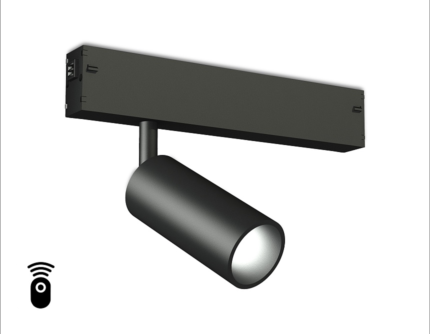 Ambrella Светильник светодиодный диммируемый для шинопровода Magnetic 220V GL1202 BK черный IP20 7W 3000K-6400K 36° D35*80 (Без ПДУ) фото