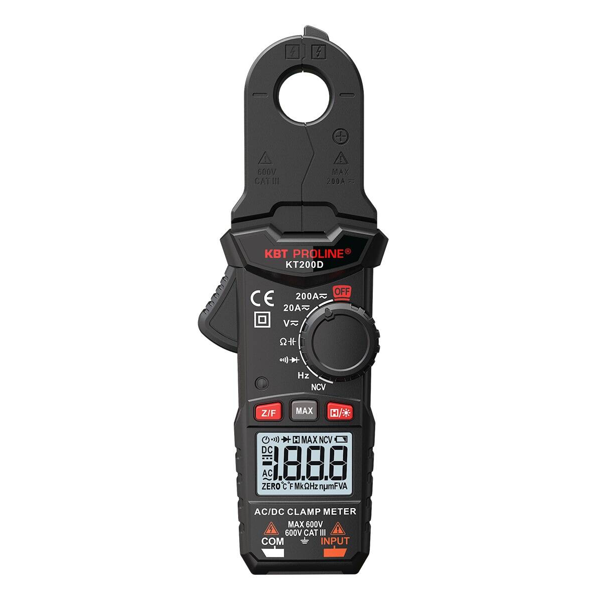 КВТ Токовые клещи цифровые КТ 200D серия PROLINE фото