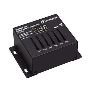 Arlight Контроллер SMART-DMX-CONSOLE-DIN (5-12V, 6CH, XLR3) (IP20 Металл, 5 лет) фото