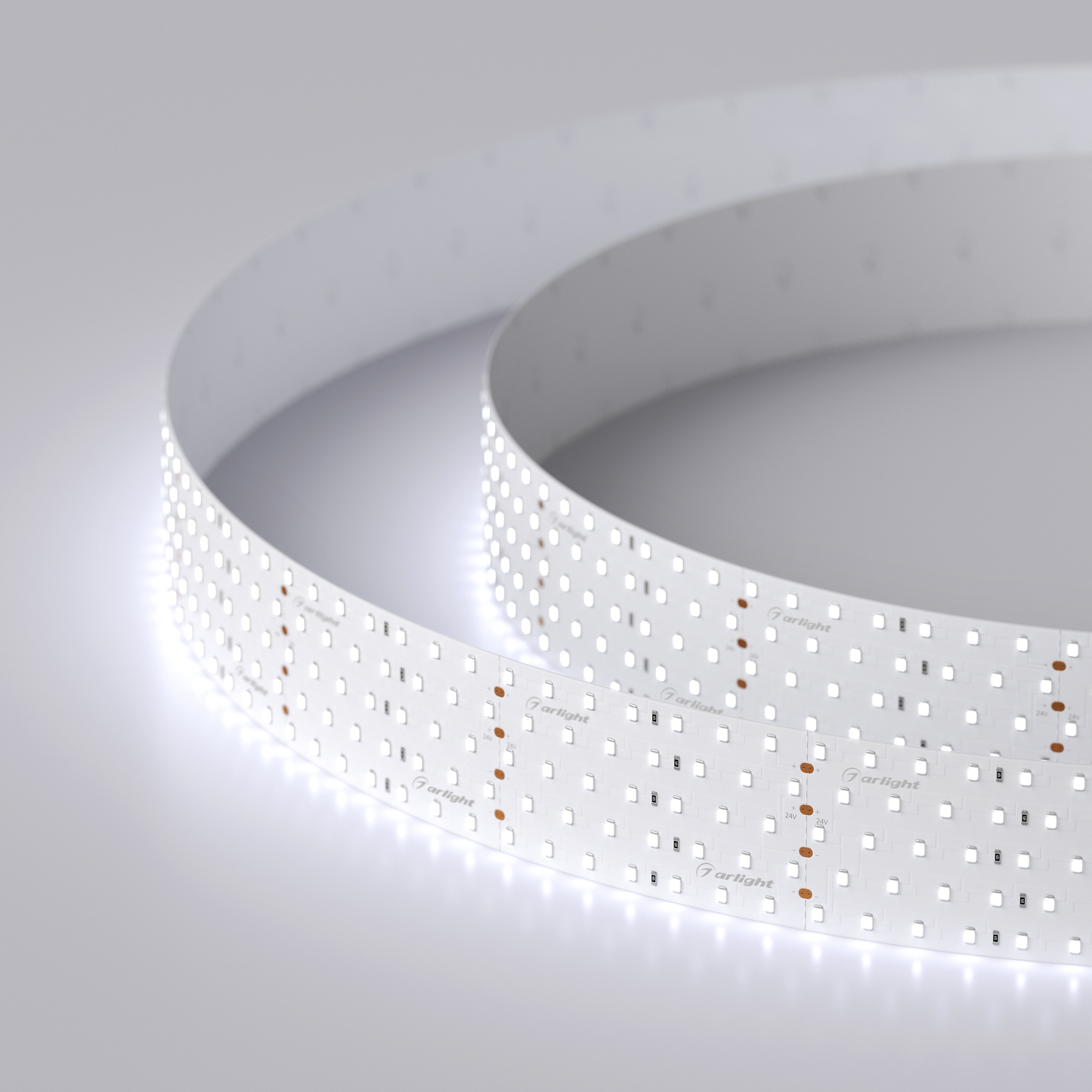 Arlight Светодиодная лента RT 2-2500 24V Cool 8K 5x2 (2835, 875 LED, LUX) (36 Вт/м, IP20) фото