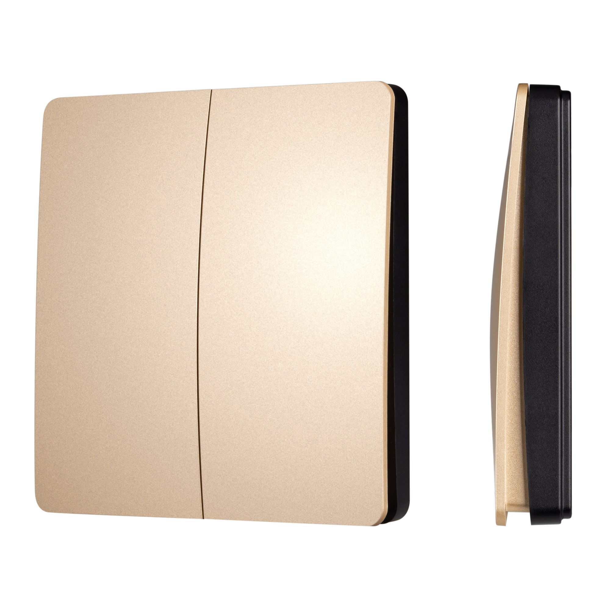INTELLIGENT ARLIGHT Кнопочная панель KINETIC-801-22-2G-WP-SUF Gold (No battery, IP67, 433Mhz) (IARL, IP67 Пластик, 3 года) фото
