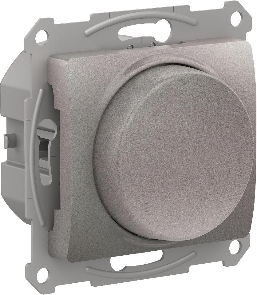 Systeme Electric Glossa Платина Светорегулятор (диммер) повор-нажим, LED, RC, 400Вт, мех. фото