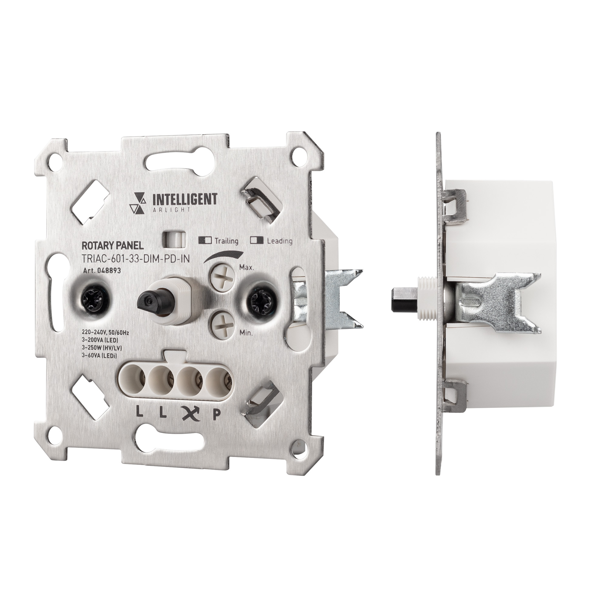 Arlight INTELLIGENT ARLIGHT Роторная панель TRIAC-601-33-DIM-PD-IN (230V, 1x1A, Механизм) (IARL, IP20 Металл, 3 года) фото