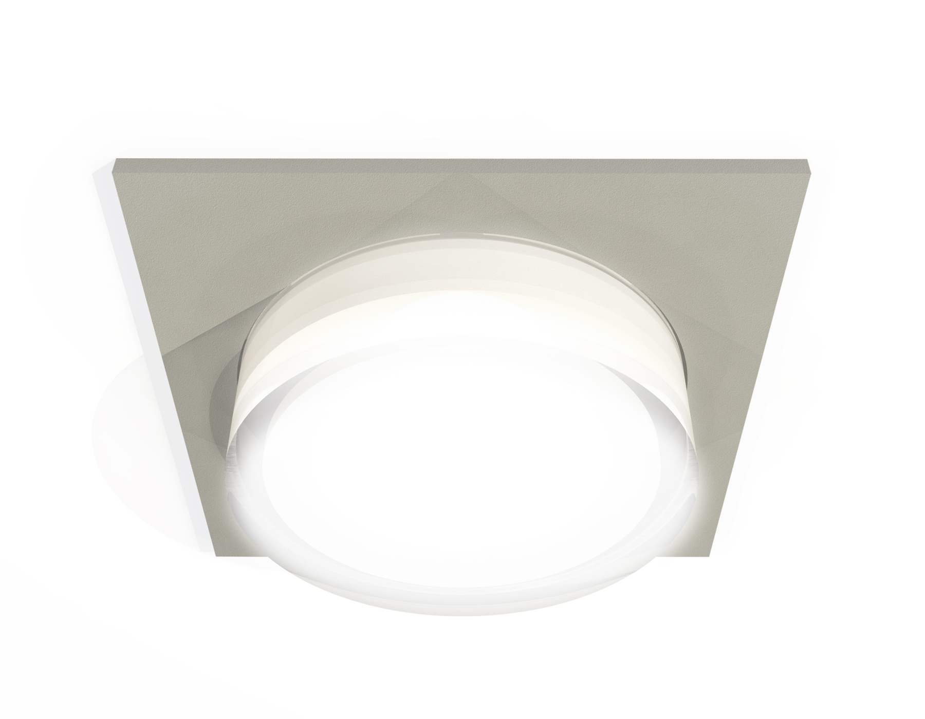 Ambrella Комплект встраиваемого светильника c акрилом XC7633040 SGR/FR/CL серый песок/белый матовый/прозрачный MR16 GU5.3 (C7633, N7160) фото