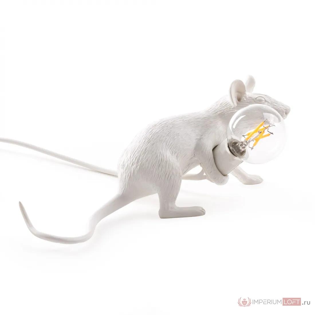 ImperiumLoft Настольная лампа Seletti Mouse Lying белый фото