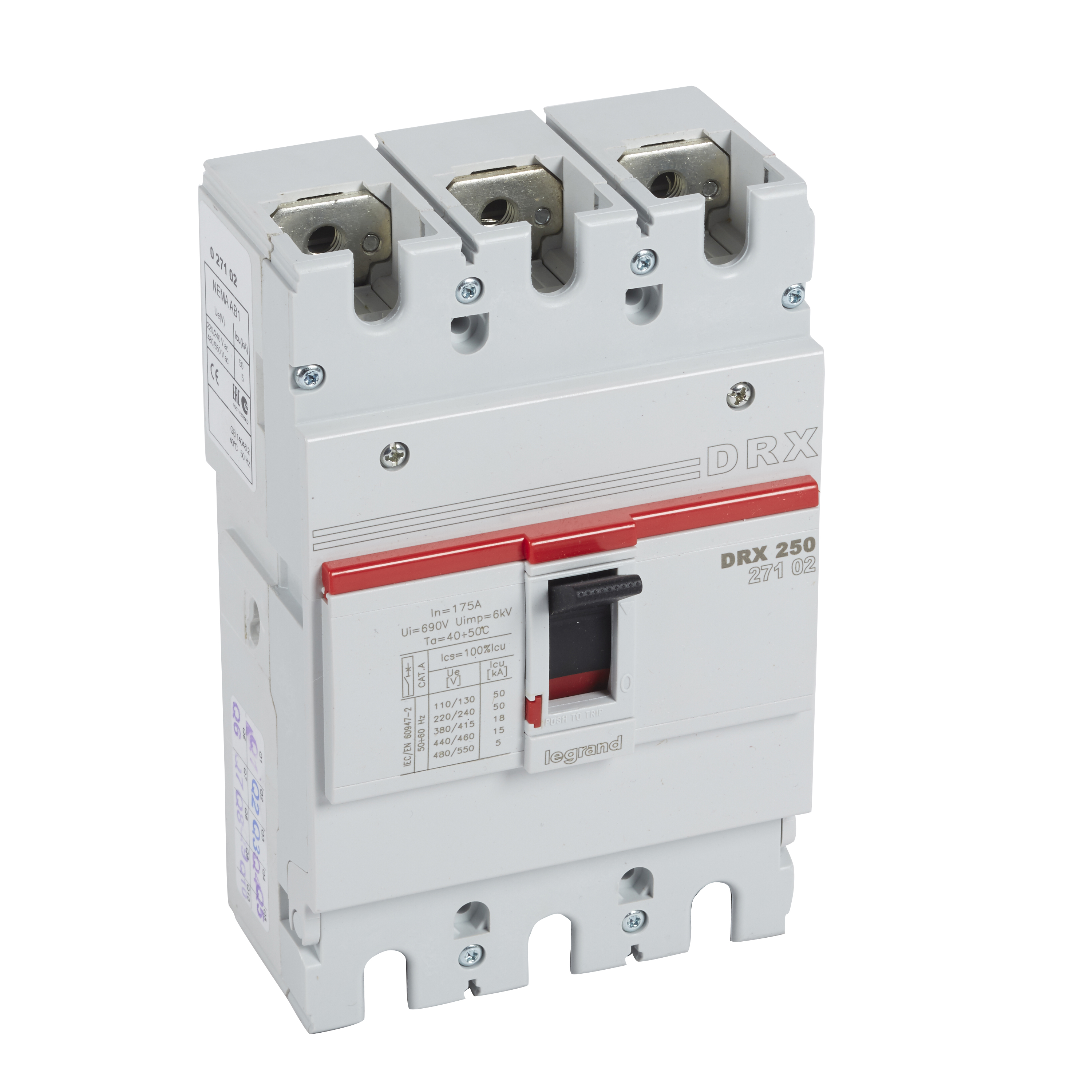 Legrand DRX250 фиксированный 3P 175А 18кА. фото