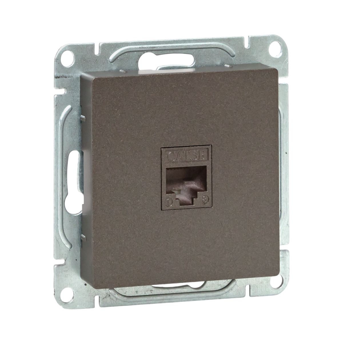 EKF Механизм розетки RJ45 (cat5), мокко Эпика фото