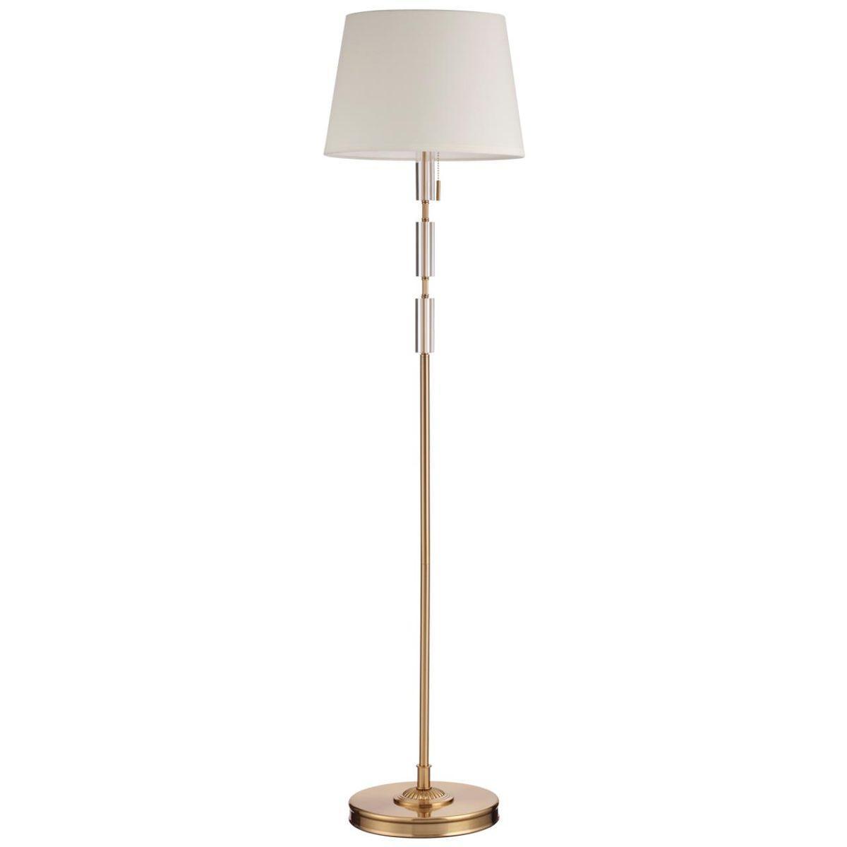 Odeon Light 4894/1F MODERN ODL_EX22 55 бронзовый/белый/абажур ткань Торшер E27 1*60W LONDON фото