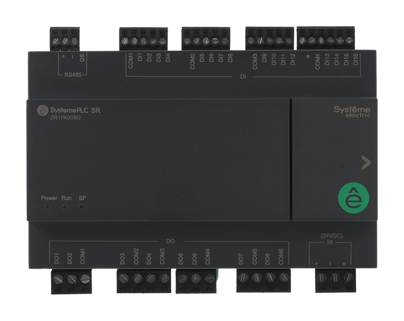 Systeme Electric Интеллектуальное реле SR1; 24 VDC; 24 IO: 16 DI, 8 DO (реле), 1xRS485 фото