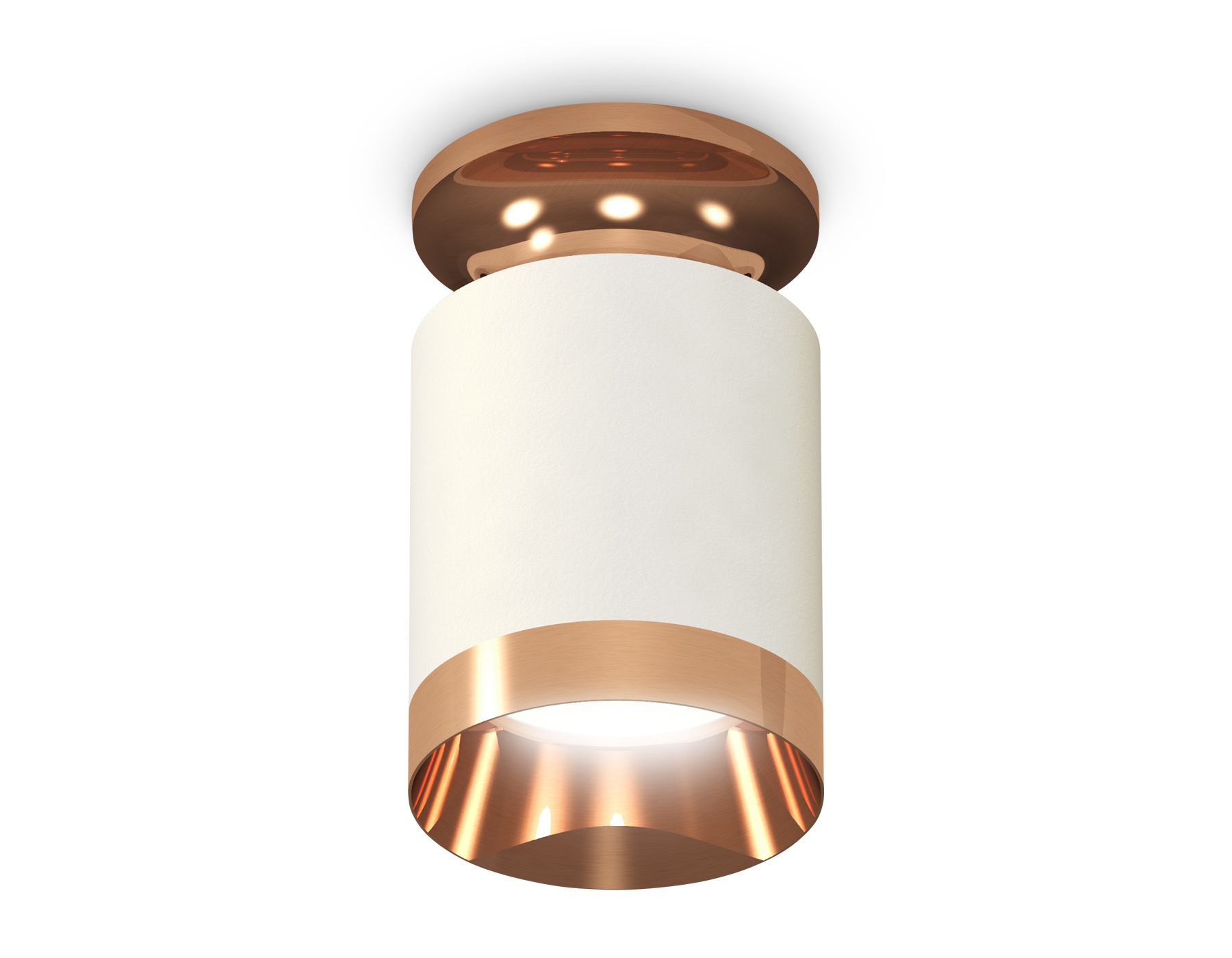Ambrella Комплект накладного светильника XS6301200 SWH/PPG белый песок/золото розовое полированное MR16 GU5.3 (N6906, C6301, N6135) фото