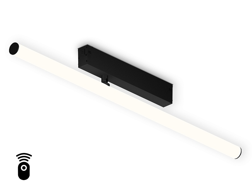 Ambrella Светильник светодиодный диммируемый для шинопровода Magnetic 220V GL1361 BK черный IP20 12W 3000K-6400K 120° 608*25*110 (Без ПДУ) фото